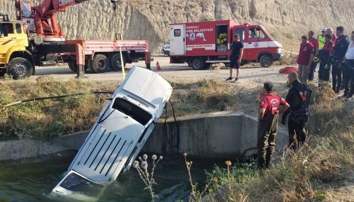 Otomobil sulama kanalına uçtu 2 ölü Mynet Yaşam