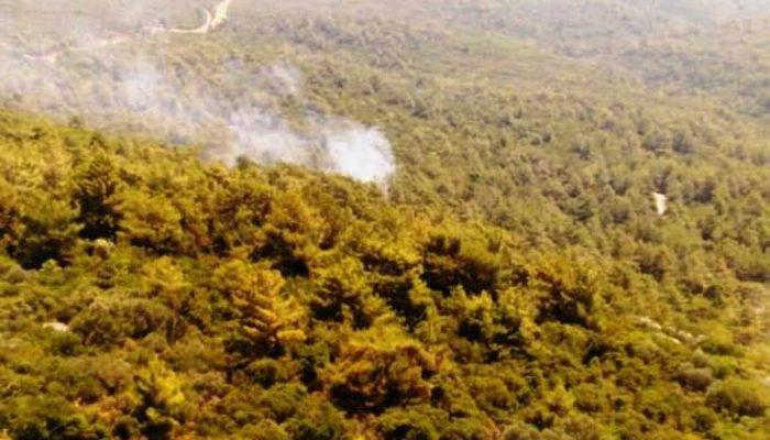 Marmaristeki orman yangını büyümeden söndürüldü Muğla Haberleri