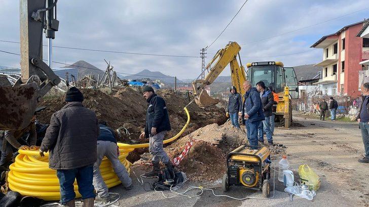 Arapgirde doğalgaz çalışmaları hız kesmeden devam ediyor Malatya