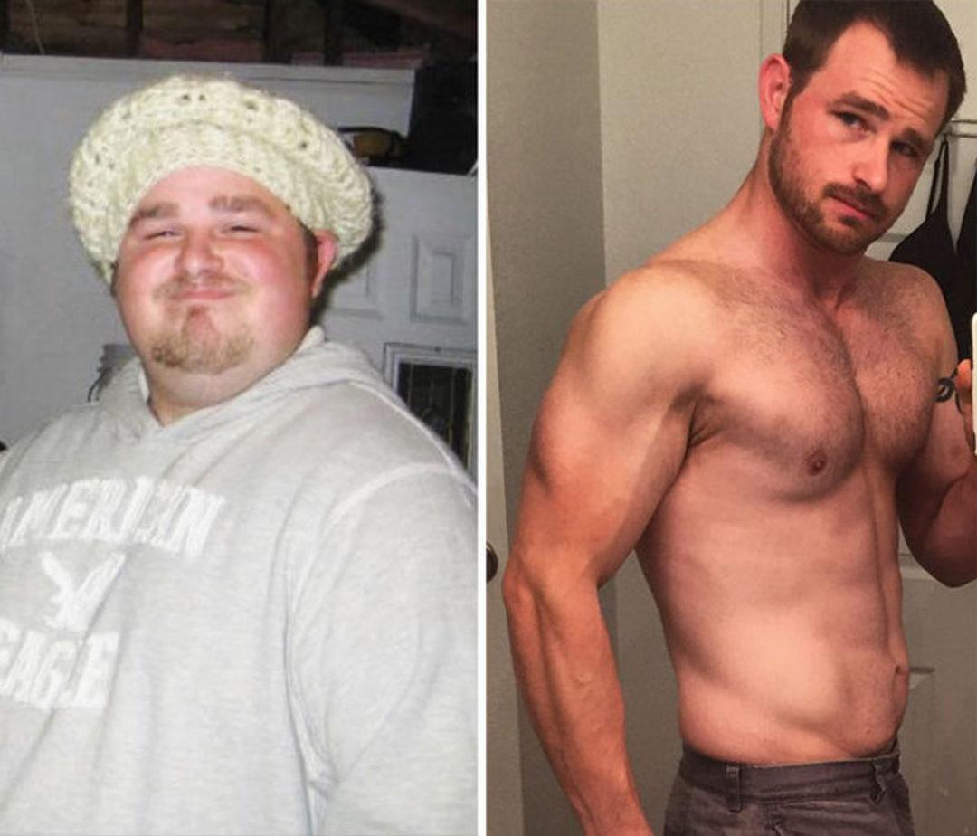Мужское похудение до и после