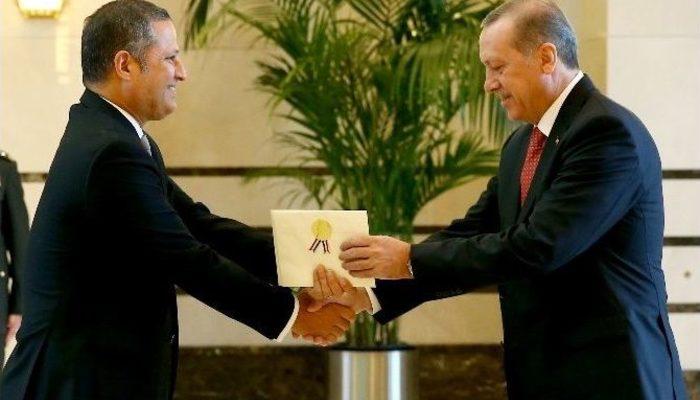 Panama Büyükelçisi Cumhurbaşkanı Erdoğana Güven Mektubunu Sundu