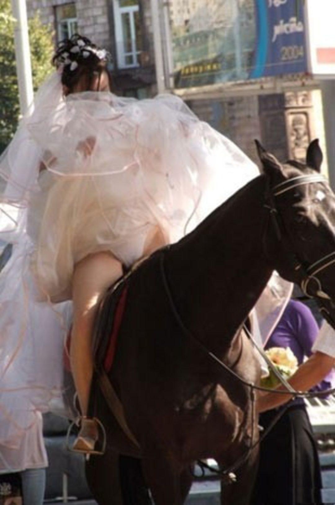 Weding panty upskirt