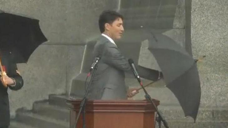 Justin Trudeau'dan Trump'a 'yağmur' göndermesi  G3