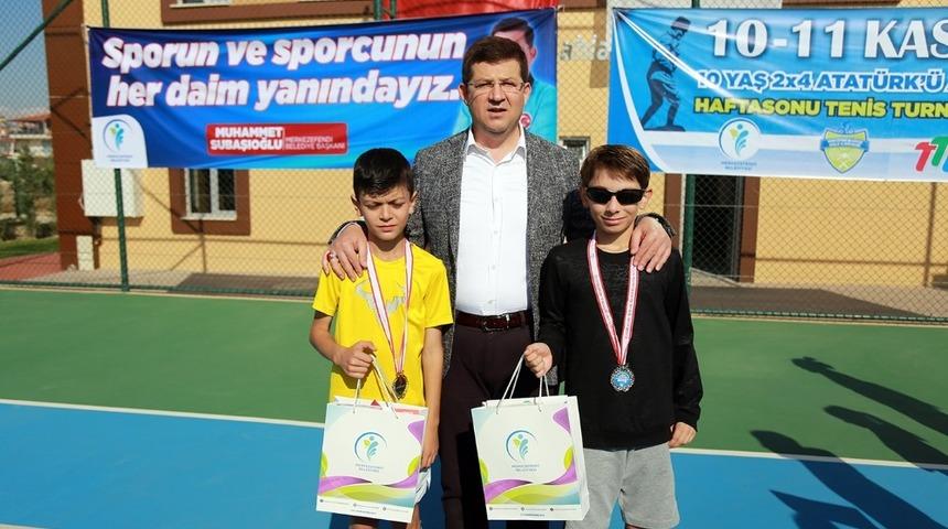 Atat&uuml;rk&rsquo;&uuml; Anma Hafta Sonu Tenis Turnuvası sona erdi