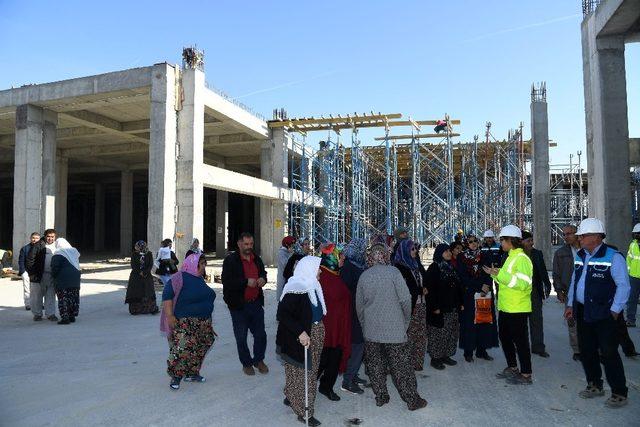 Çünür sakinleri çalışmaları yerinde inceledi