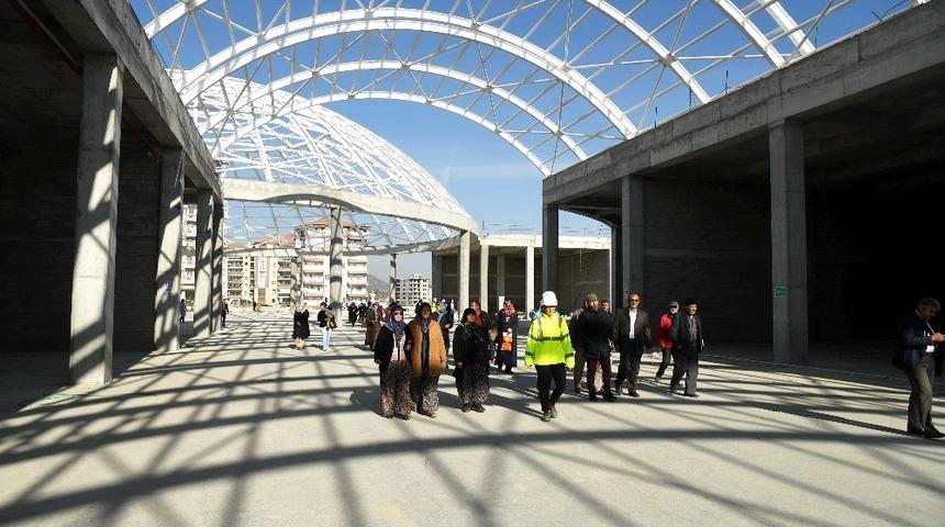 &Ccedil;&uuml;n&uuml;r sakinleri &ccedil;alışmaları yerinde inceledi