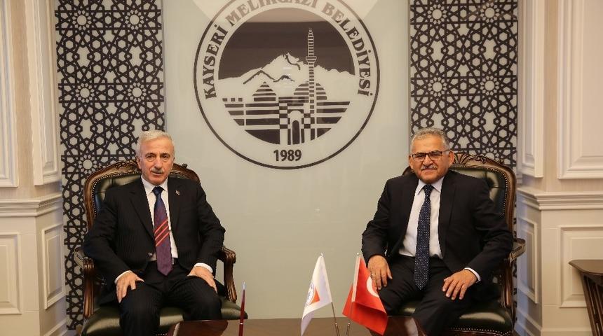 Vali Kam&ccedil;ı&rsquo;dan  Başkan B&uuml;y&uuml;kkılı&ccedil;&rsquo;a veda ziyareti