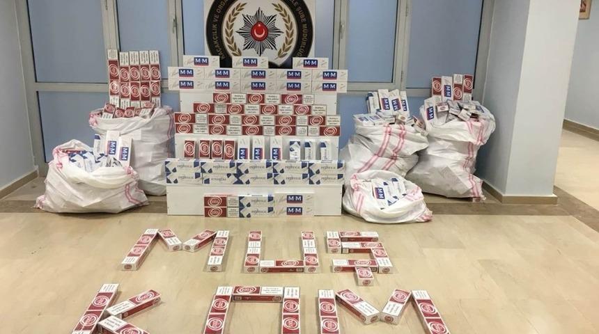 Muş’ta 8 bin 328 kaçak sigara ele geçirildi