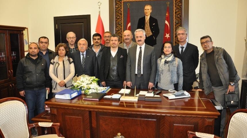 Gazetecilerden Vali Seymenoğlu&rsquo;na &lsquo;Hayırlı olsun&rsquo; ziyareti