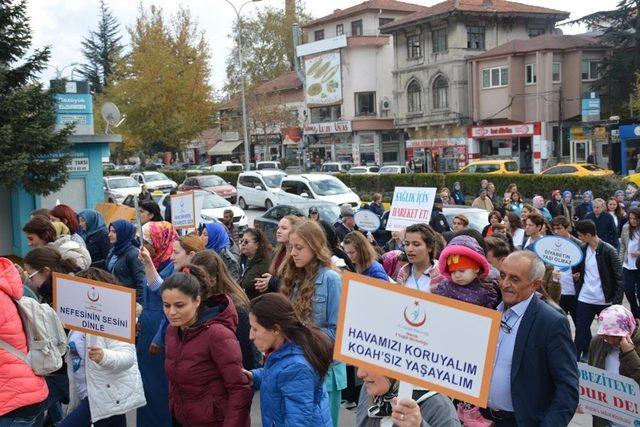 Sağlıklı yaşam yürüyüşü yapıldı