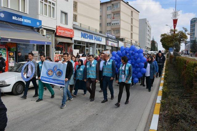 Sağlıklı yaşam yürüyüşü yapıldı