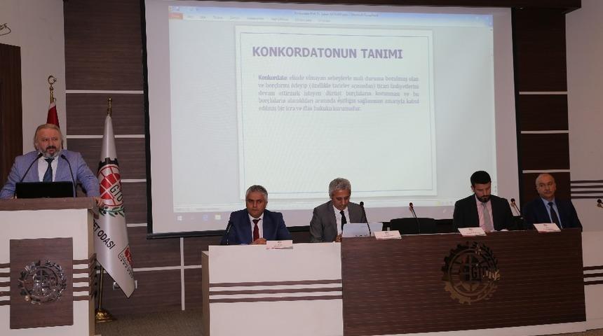 GTO&rsquo;da "Konkordato s&uuml;recinde alacaklıların hakları" konulu bilgilendirme toplantısı yapıldı