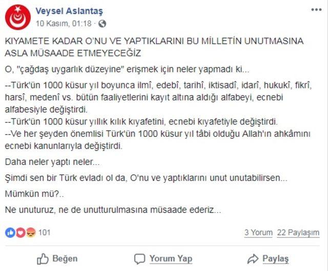 Mimarlık Fakültesi Dekanı'nın 'Atatürk' paylaşımına soruşturma