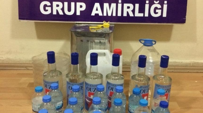 Elbistan polisinden kaçak içki operasyonu