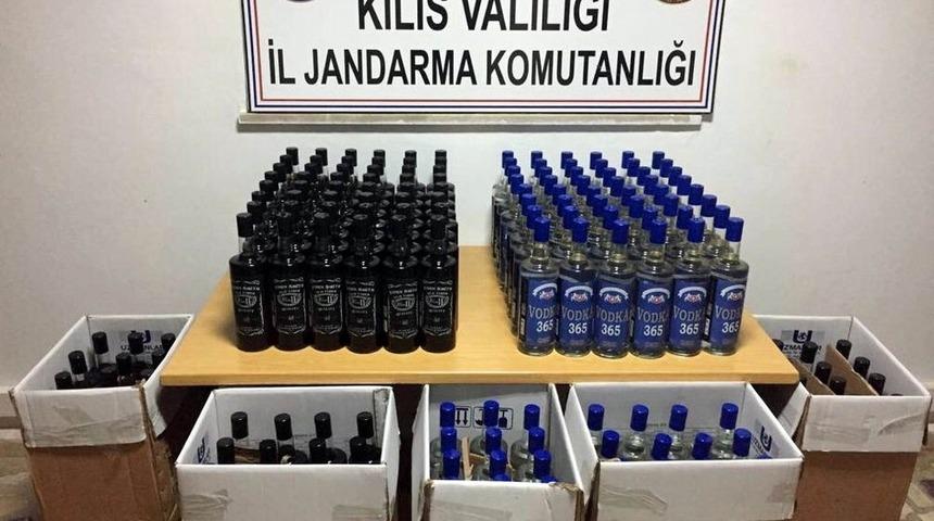 216 litre kaçak içki ele geçirildi