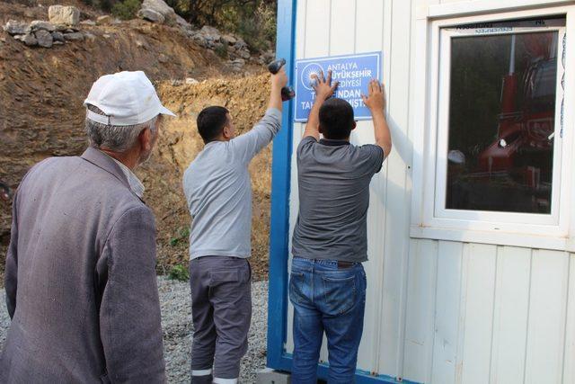 Büyükşehir’den Gazipaşalı çifte konteyner