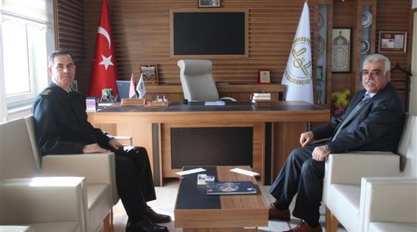 Jandarma Komutanı Ağaoğlu, M&uuml;ft&uuml; Akkuş ile bir araya geldi