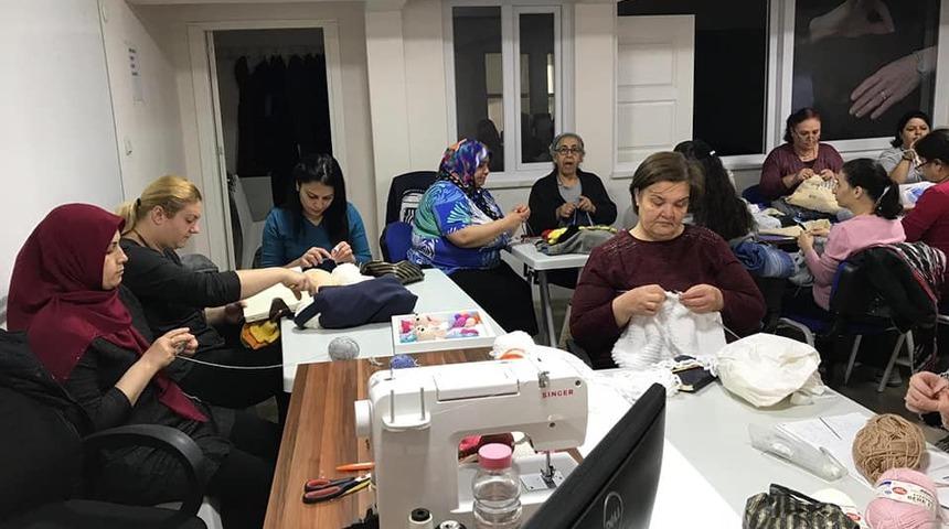 Yunusemreli kadınlar &ouml;rg&uuml; kursunu &ccedil;ok sevdi