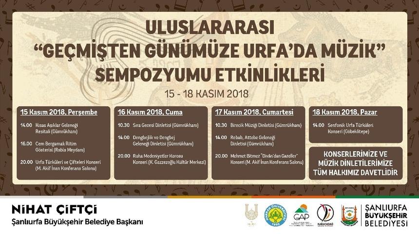 Şanlıurfa m&uuml;zik etkinliklerine ev sahipliği yapacak