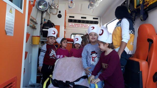 Kurtalan’da miniklere 112 acil yardım eğitimi
