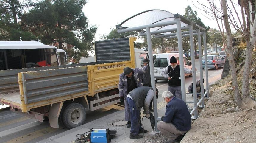 Beypazarı&rsquo;nda duraklar yenileniyor
