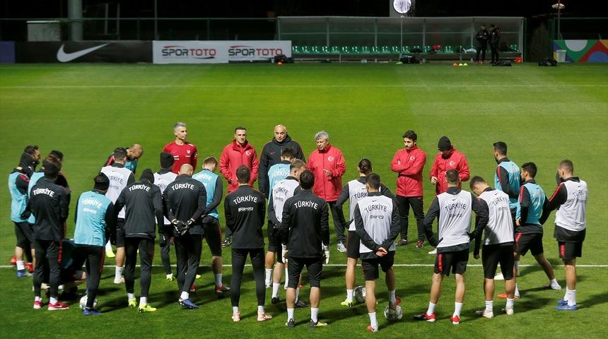 A Milli Takım İsveç maçının hazırlıklarını sürdürdü