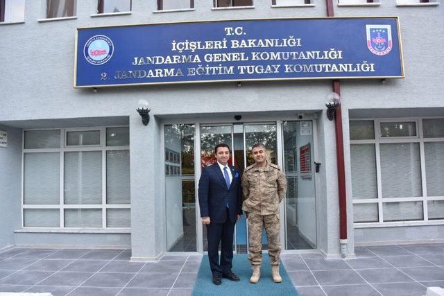 Başkan Bakıcı, Bilecik Tugay Komutanı Tuğgeneral Bulut ile bir araya geldi