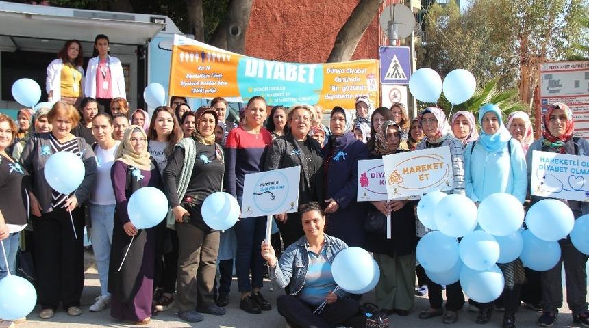 AK Parti&rsquo;li kadınlar &rsquo;diyabete&rsquo; dikkat &ccedil;ekmek i&ccedil;in y&uuml;r&uuml;d&uuml;