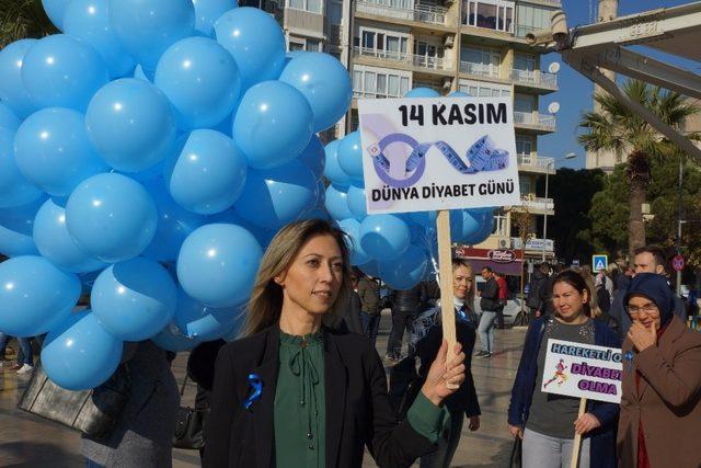 Aydın’da Ak kadınlar diyabet için yürüdü