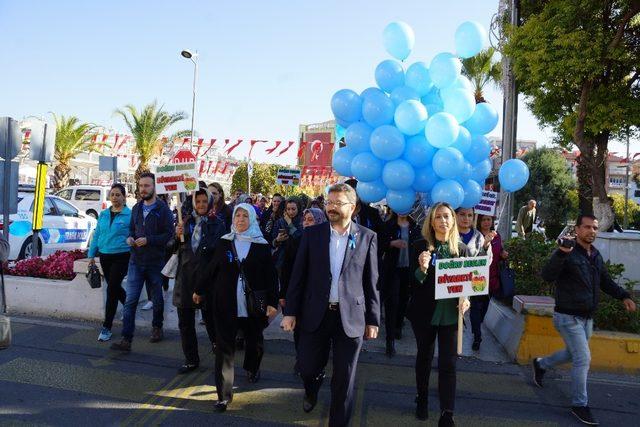 Aydın’da Ak kadınlar diyabet için yürüdü