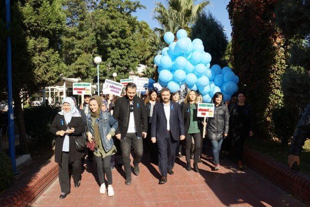 Aydın’da Ak kadınlar diyabet için yürüdü