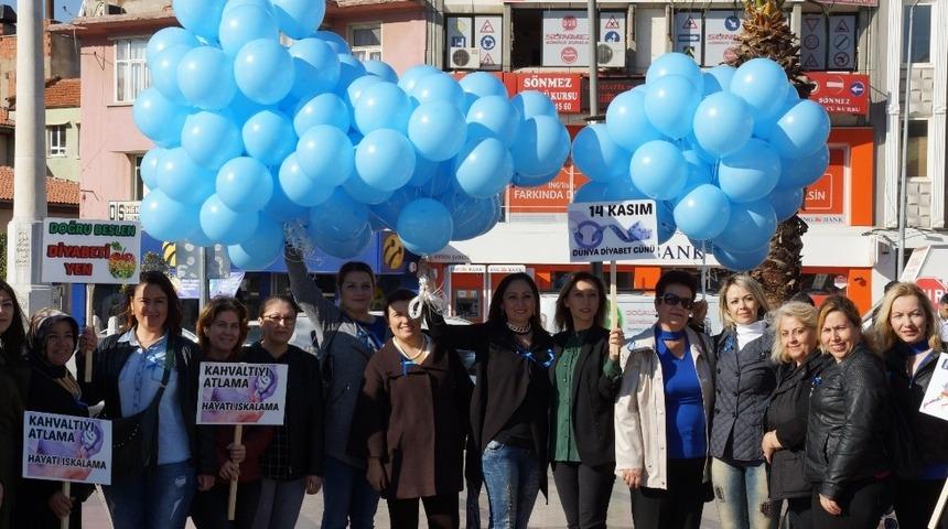 Aydın&rsquo;da Ak kadınlar diyabet i&ccedil;in y&uuml;r&uuml;d&uuml;