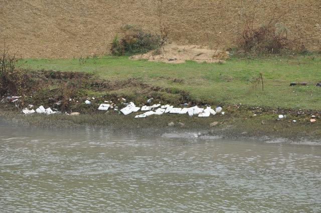 Bartın Irmağı'na atılan plastik tabaklar için araştırma