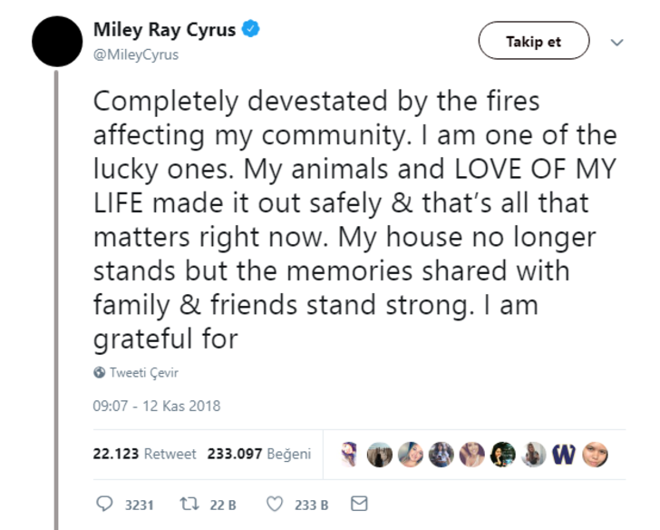 California'daki yangından ünlüler de yara aldı! İşte evini kaybeden isimler G5