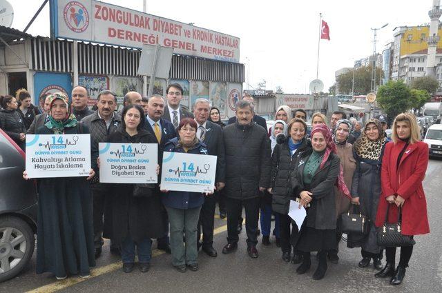 Ak Parti Kadın Kolları 14 Kasım Diyabet Günü dolayısıyla yürüyüş düzenlendi