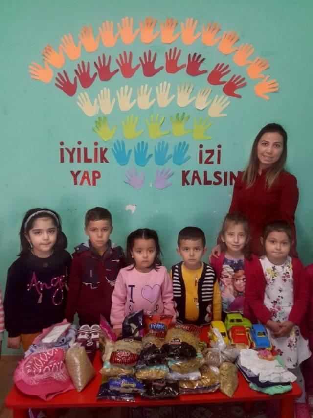 Minik yüreklerden ’İyilik yap izi kalsın’ projesi