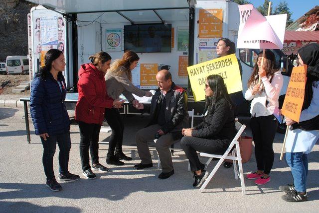 Eğirdir’de diabete dikkat çekilen hareketli yaşam yürüyüşü