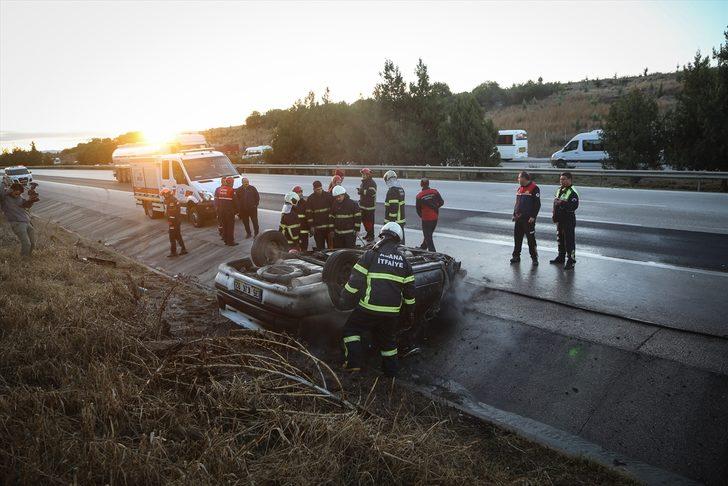 Adana'da yanan otomobilde faciadan dönüldü G2