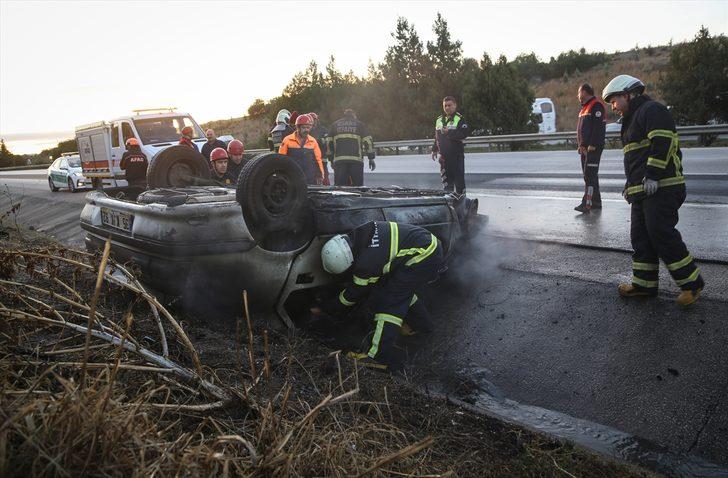 Adana'da yanan otomobilde faciadan dönüldü G3