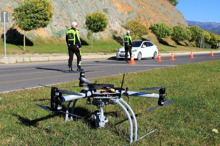 Trafikte Drone’lu denetimleri sürüyor G1