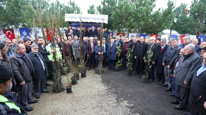 B&uuml;y&uuml;kşehirden &ccedil;ift&ccedil;ilere fidan desteği