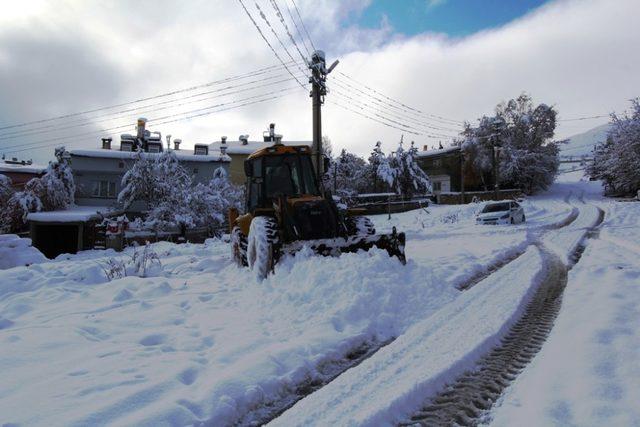 Bayburt’ta kar mesaisi