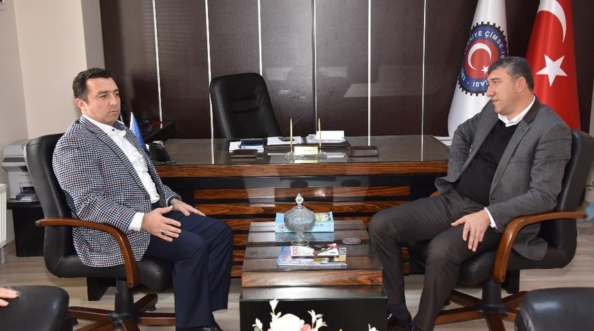 Başkan Bakıcı, &Ccedil;imse-İş Sendikası y&ouml;neticileri ile bir araya geldi