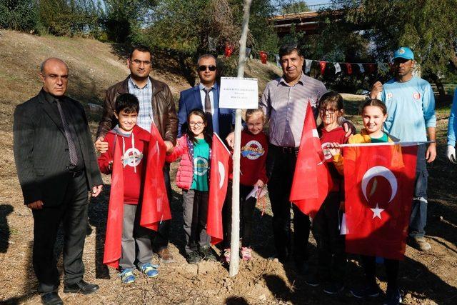 Öğrenciler Ceyhan Nehri kıyılarını ağaçlandırıyor