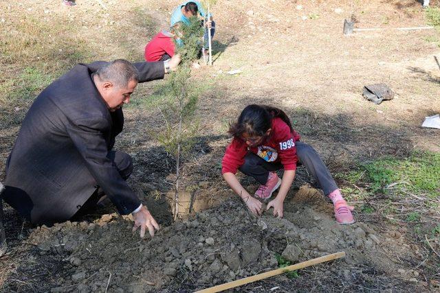 Öğrenciler Ceyhan Nehri kıyılarını ağaçlandırıyor