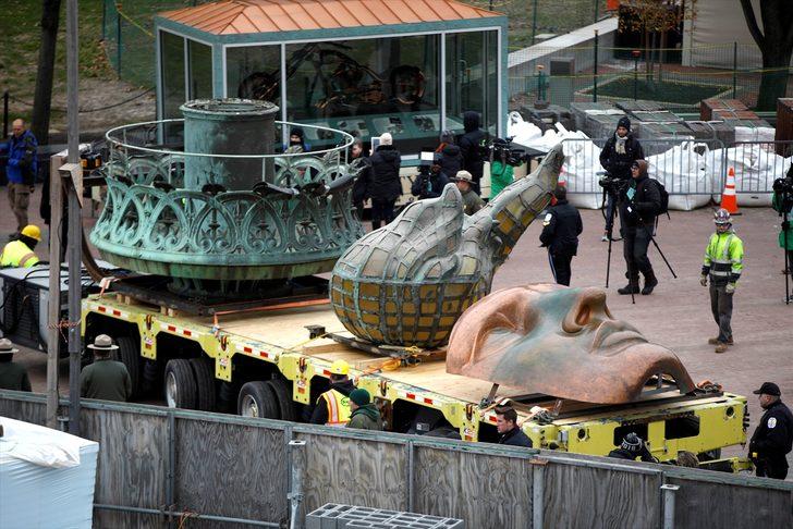  New York'un sembolü Özgürlük Heykeli meşalesi müzeye taşındı G2