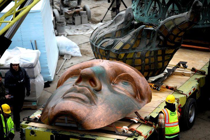  New York'un sembolü Özgürlük Heykeli meşalesi müzeye taşındı G4