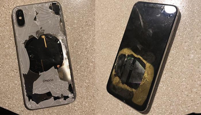 iPhone X bomba gibi patladı!