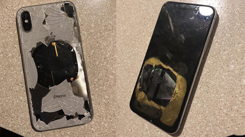 iPhone X bomba gibi patladı!