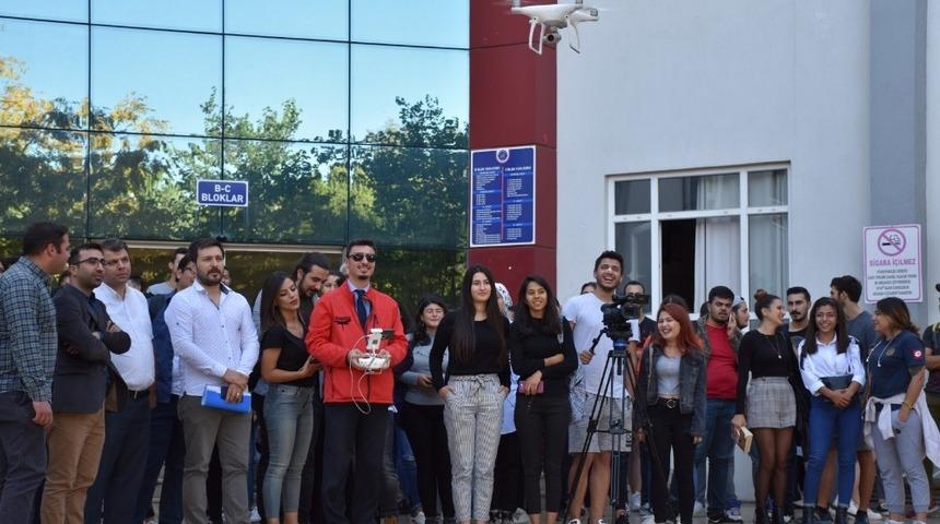 &Uuml;niversite &ouml;ğrencilerine &lsquo;Drone&rsquo; eğitimi